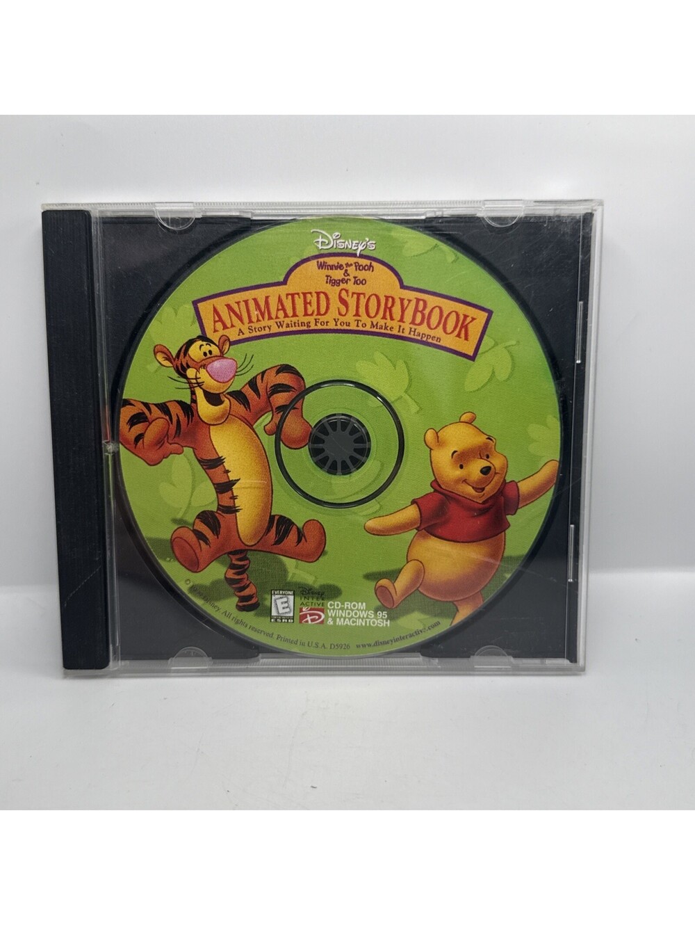 Winnie the Pooh & Tigger Too -- Animated Story Book (PC & MAC, 1999) - Disc Only